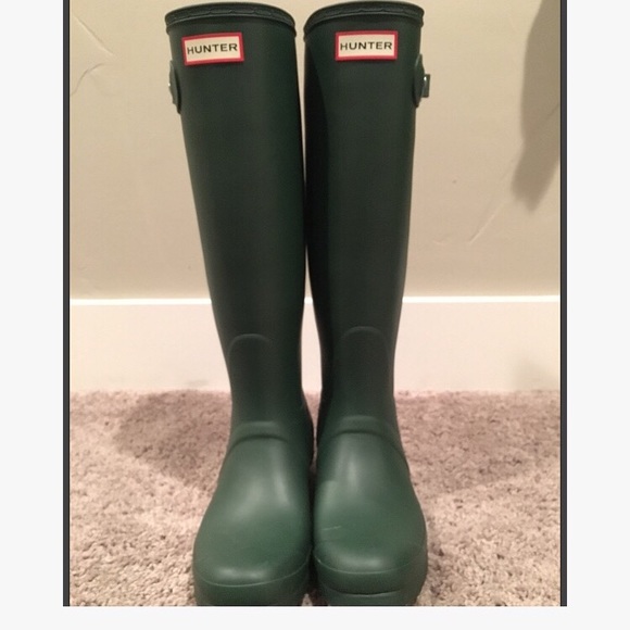Green hunter boots - Picture 1 of 4